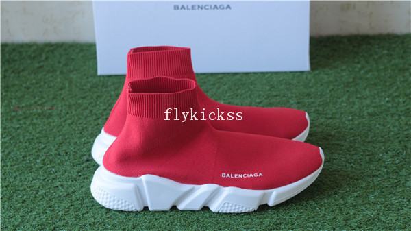 Balenciaga Speed Trainer Sock Race Runners Red